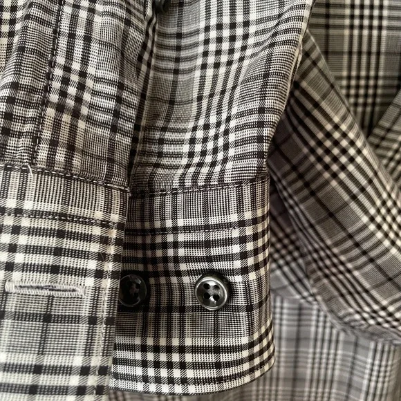 Hugo Boss Monochrome Checkered Shirt - Picture 3 of 7